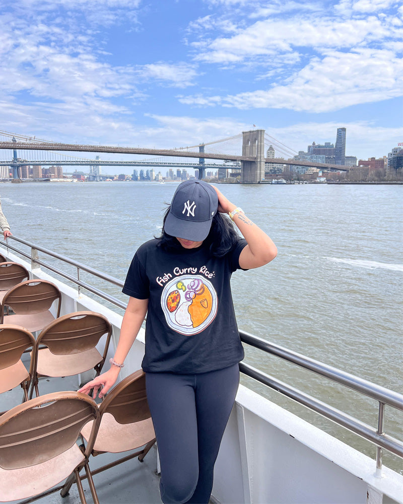 Oipatrao customer wearing the tee outside India